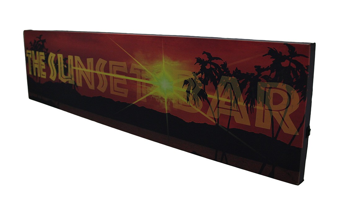 Scratch & Dent The Sunset Bar LED Lighted Canvas Wall Hanging gallery