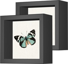 Versatile 5×5 Shadow Box Frame Set – Sturdy Showcase for Photos and Memorabilia
