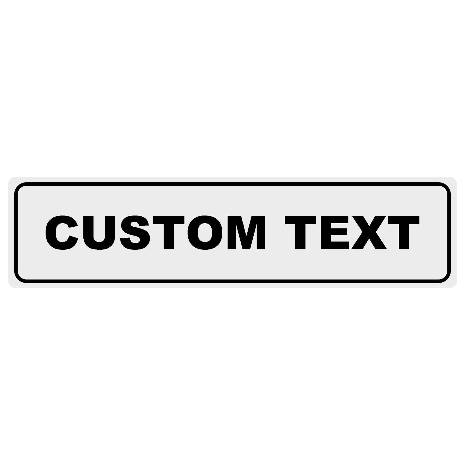 16" x 4" Custom Aluminum Metal Sign Personalized Your Own Text Message Sign gallery
