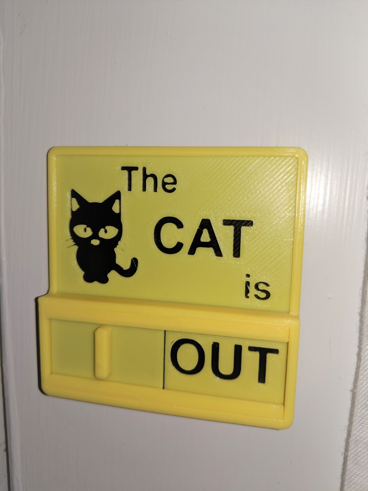 Cat Outside Inside Reminder Sign gallery