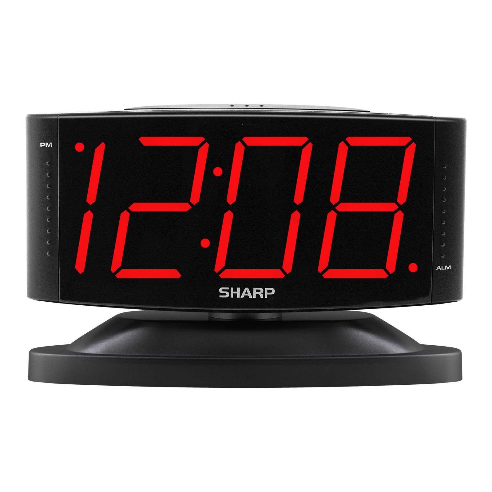 Sharp Home LED Digital Alarm Clock – Swivel Base Outlet Powered, Simple Oper... gallery