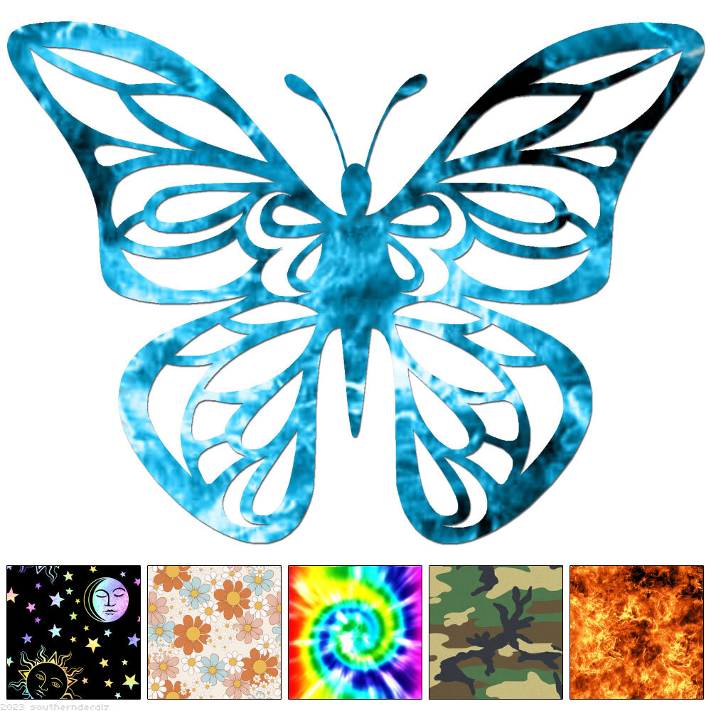 Monarch Butterfly - Decal Sticker - Multiple Patterns & Sizes - ebn7045 gallery