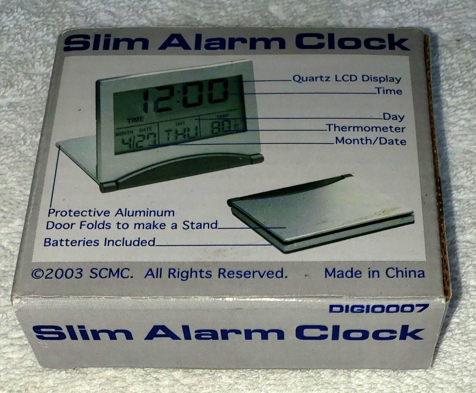 EPSON, TRAVEL CLOCK, SLIM, COMPACT SIZE MULTIFUNCTION DIGITAL ALARM CLOCK, NEW gallery