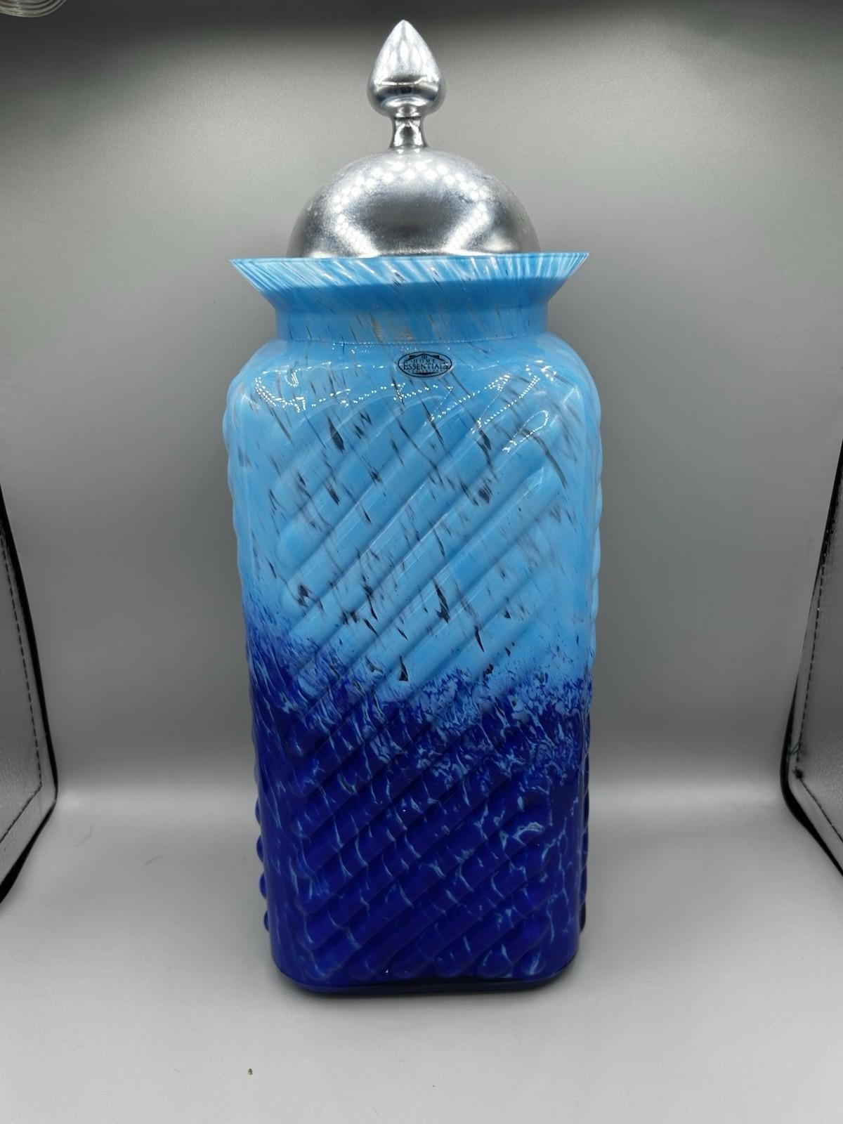 Home Essentials & Beyond Collection Canister dark blue fades to light blue gallery