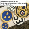 8 5th Air Force patch decals. 2x1"+2"+3"+4" stickers. USAAF USAF WWII. 3 styles gallery