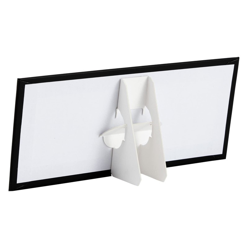 Juvale Rectangular Memory Table Signs - Easel for Funeral Medium, Black gallery