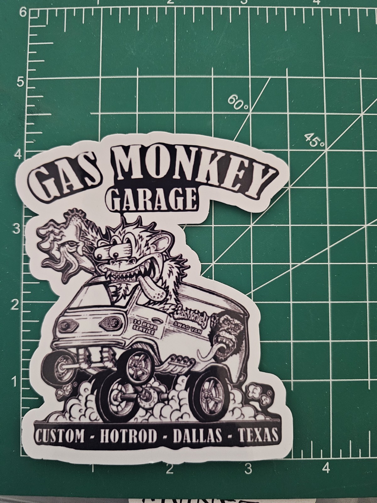 Monkey Garage Van Sticker gallery