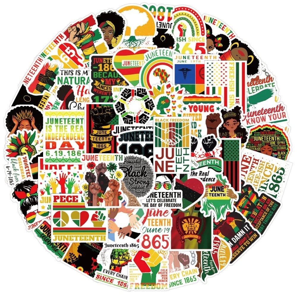 10 Random Juneteenth Stickers BLM Car Decals Laptop Hydro Yeti Free Shipping! gallery