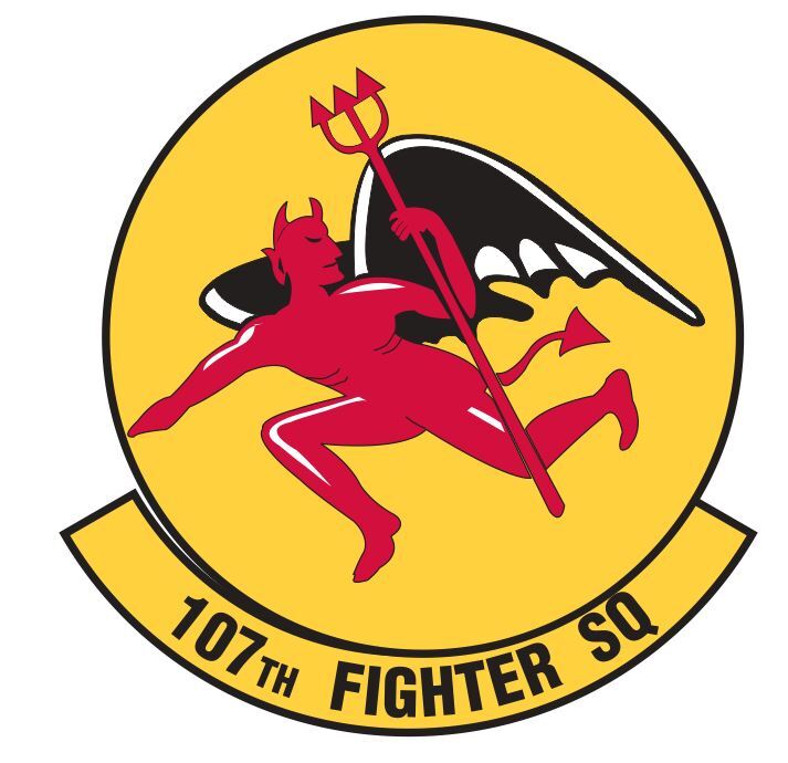 107th Fighter Squadron Sticker Decal Military Armed Forces M781 gallery