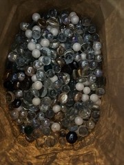 Glass Marbles, Assorted Bag ~12/15 Pounds