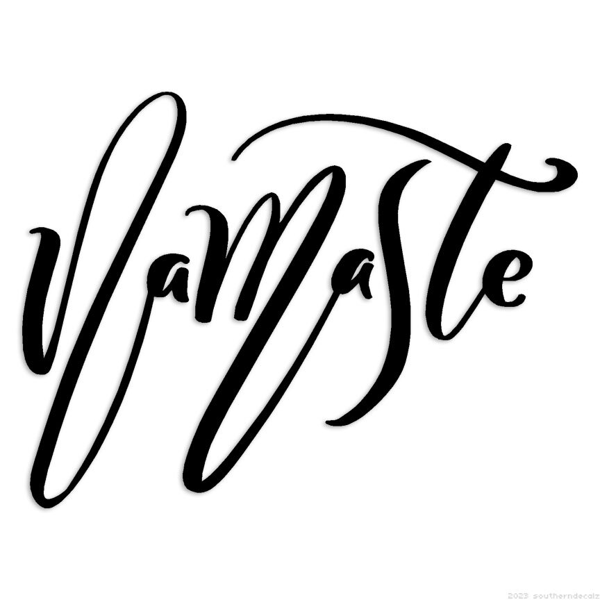 Namaste - Decal Sticker - Multiple Colors & Sizes - ebn6314 gallery