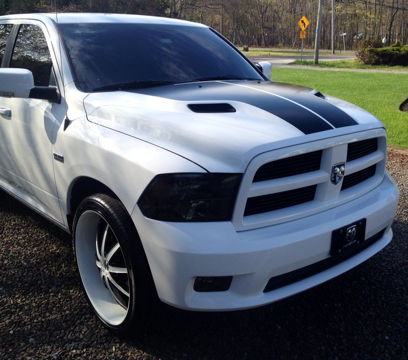 Performance Sport Solid Split Hood Stripe Stripes Decals Fit 2009-2018 Dodge Ram gallery