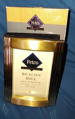 Fetco Beacon Hill Solid Brass Picture Frame 3 1/2 x 5 ” Vintage Photo Book