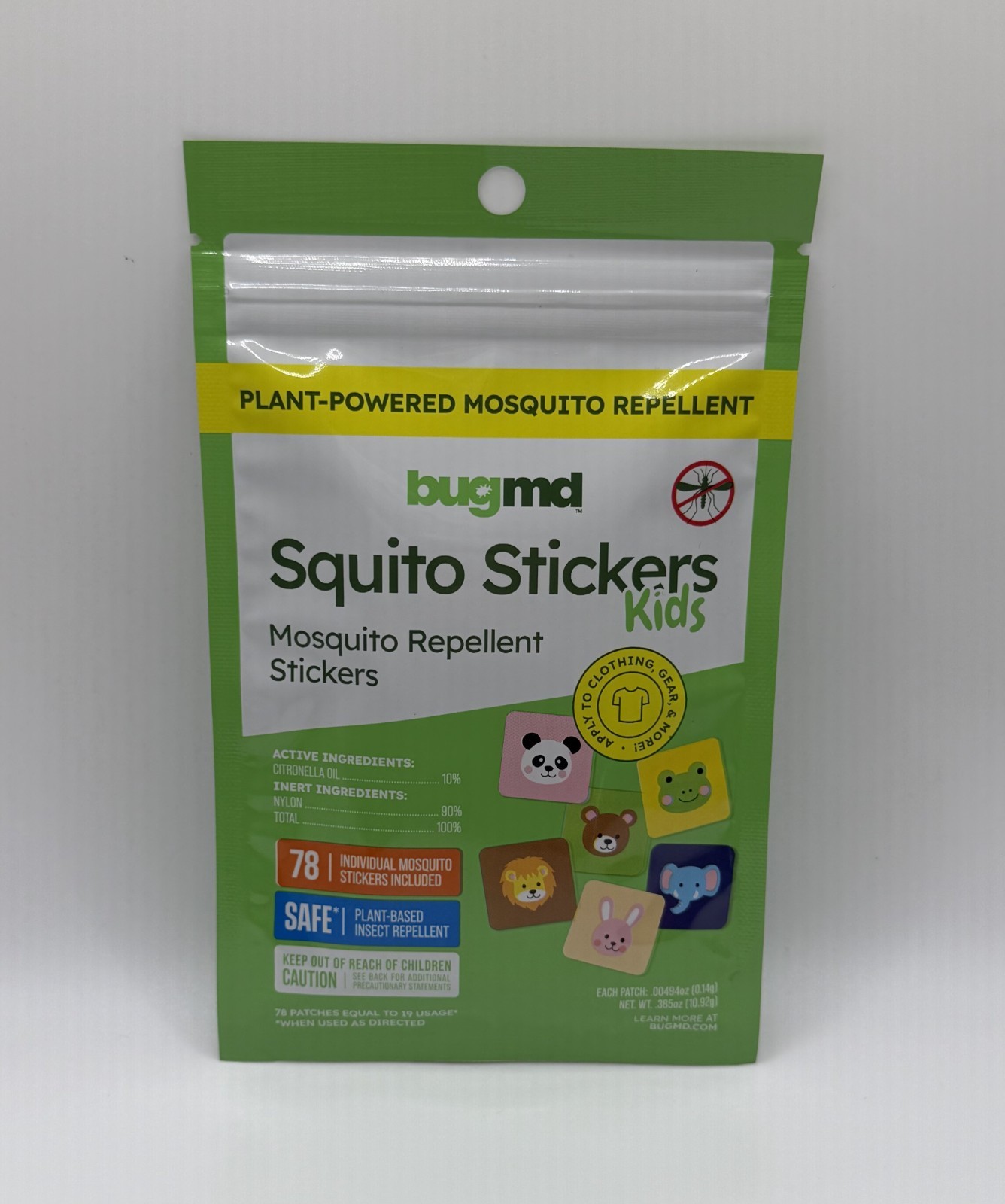 BugMD Plant-Powered Squito Stickers for Kids - 1 Pack gallery