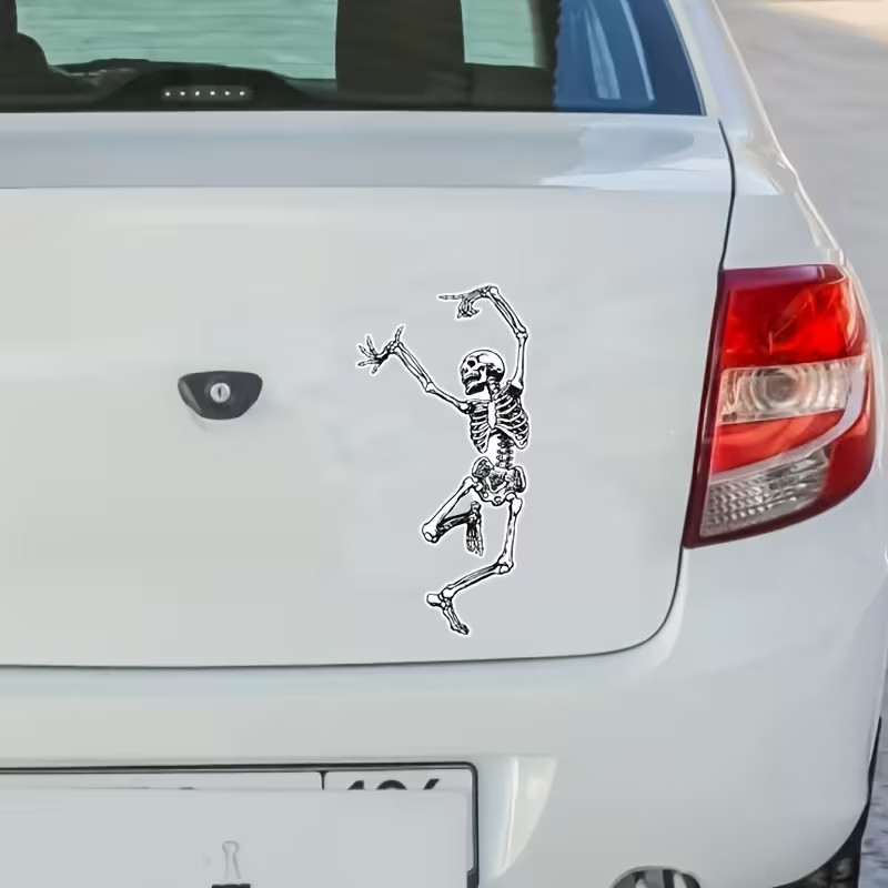 1pc Dancing Skeleton Having Fun Sticker Vinyl Waterproof Sticker Decal gallery