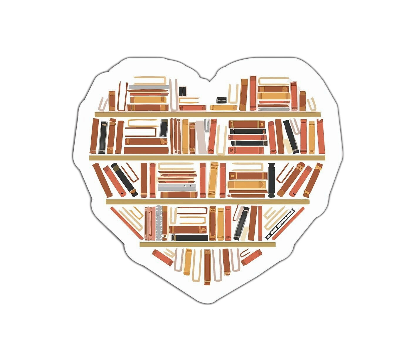 Books Heart Sticker Decal Knowledge gallery