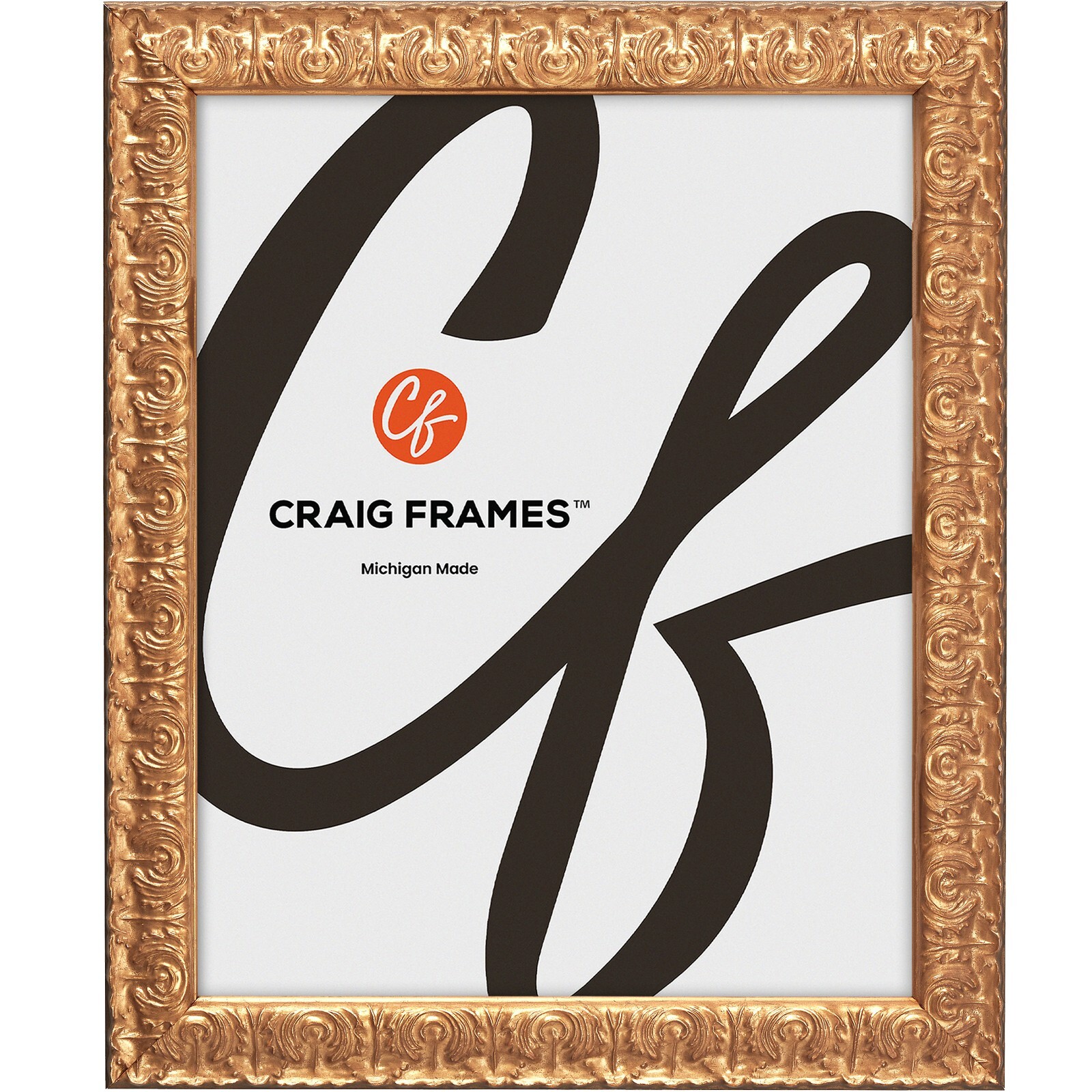 Versailles, 1" Ornate Gold Picture Frame, Oversize Options 25x25 - 30x40 gallery