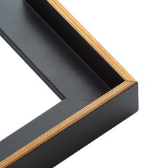 30×24 Canvas Frame Gold Solid Wood Floater Frame Width 1 Inches | Interior Frame