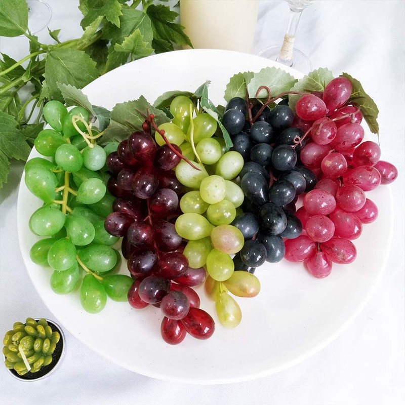 Supla 10 Pack Assorted Artificial Grapes Frosted Grape Clusters Decorative Gr... gallery