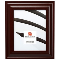 Craig Frames Contemporary Upscale, 2 Inch Wide Dark Mahogany Red Picture Frame