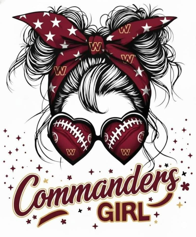 Commanders Girl Sticker Decal Laptop Wall Mirror Cup Tumblr Locker gallery