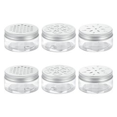 6 Pcs 3 Styles Empty Scent Beads Storage 3oz/80ml Freshener Tins