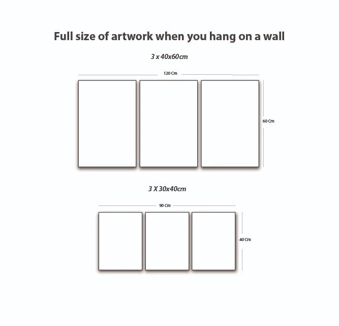 3pcs Funny Creative Decorative Paintings Metal Print Ready to Hang Art gallery