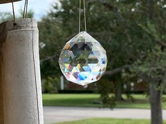 Crystal Prism Ball Globe Rainbow Maker Window Prisms Suncatcher 45mm US Seller!