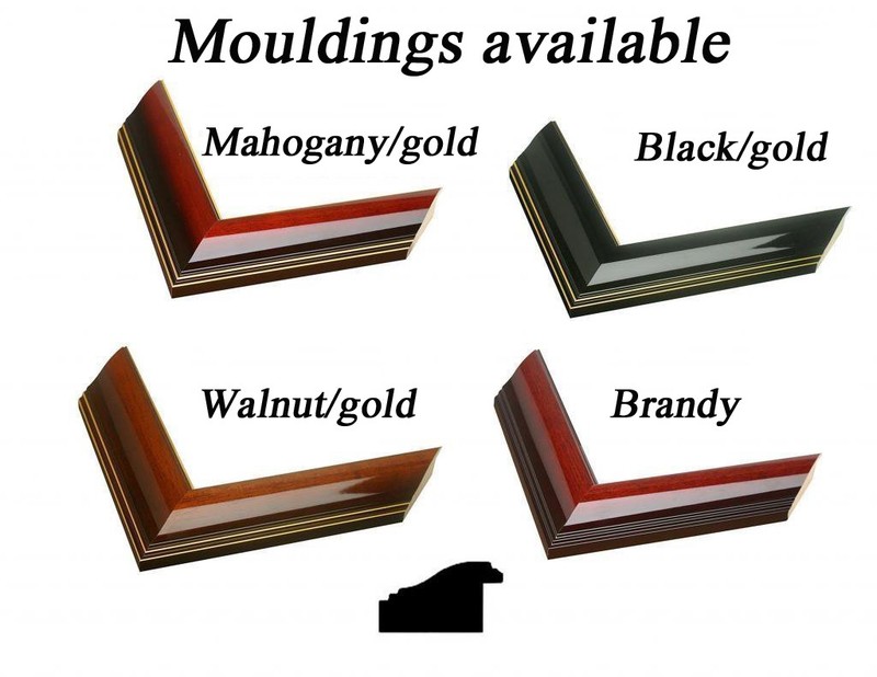 Personalized Diploma Frame Walnut 11x17,8.5x11,17x14,12x15,11X14,10x12,12.5x16 gallery