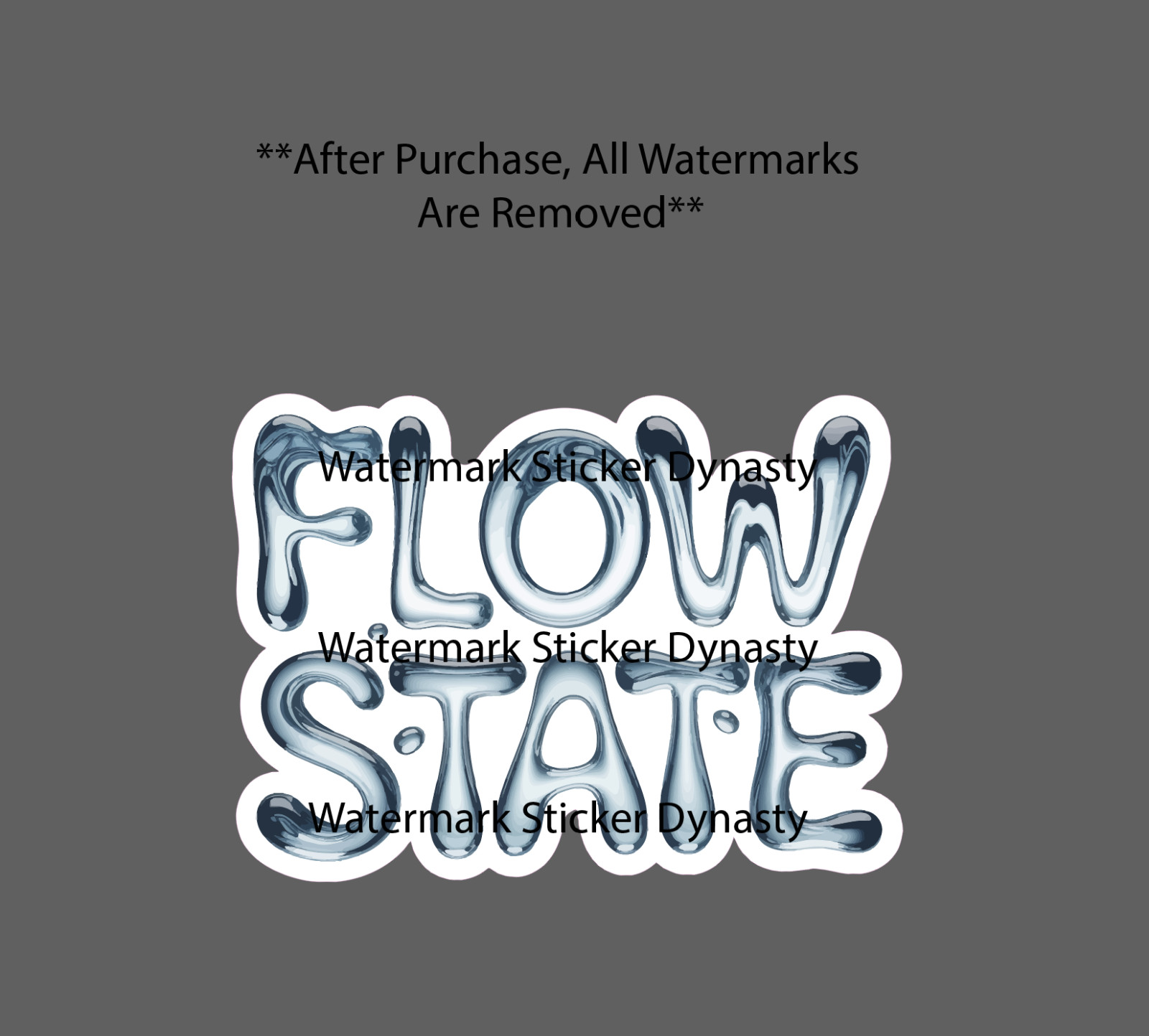 Flow State Sticker Waterproof Decal Water Sports Quote Smooth Gift NEW gallery