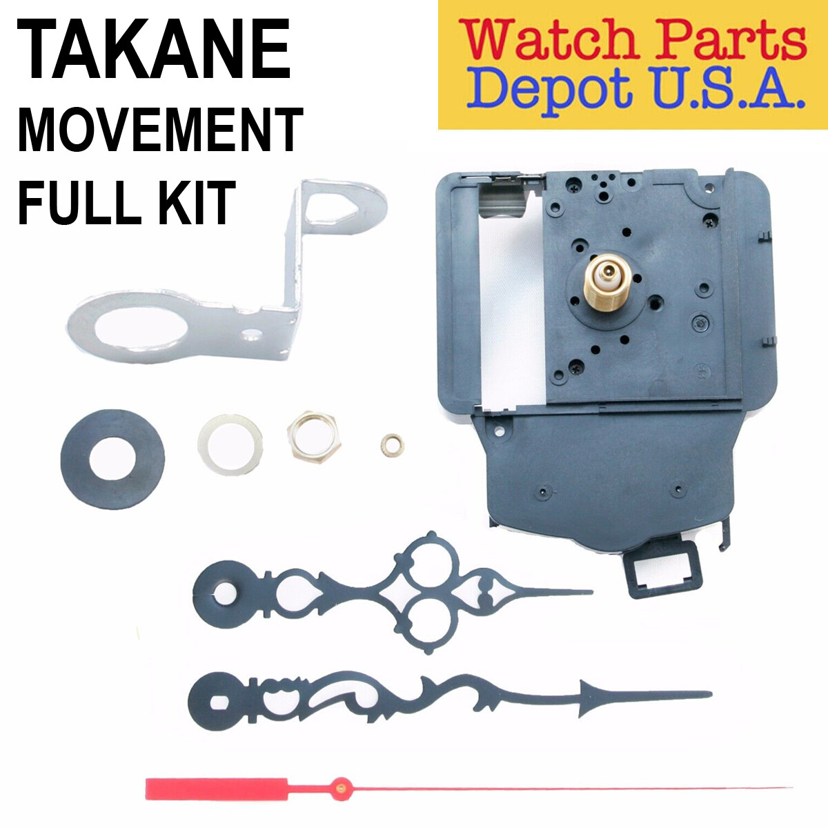 Takane Made Pendulum Clock Movement Kit with Hands, Multiple Sizes (NEW!) gallery
