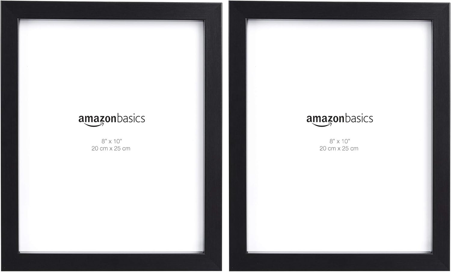 Black Rectangular Photo Frames 8x10 Inches - Pack of 8 for Stylish Displays gallery