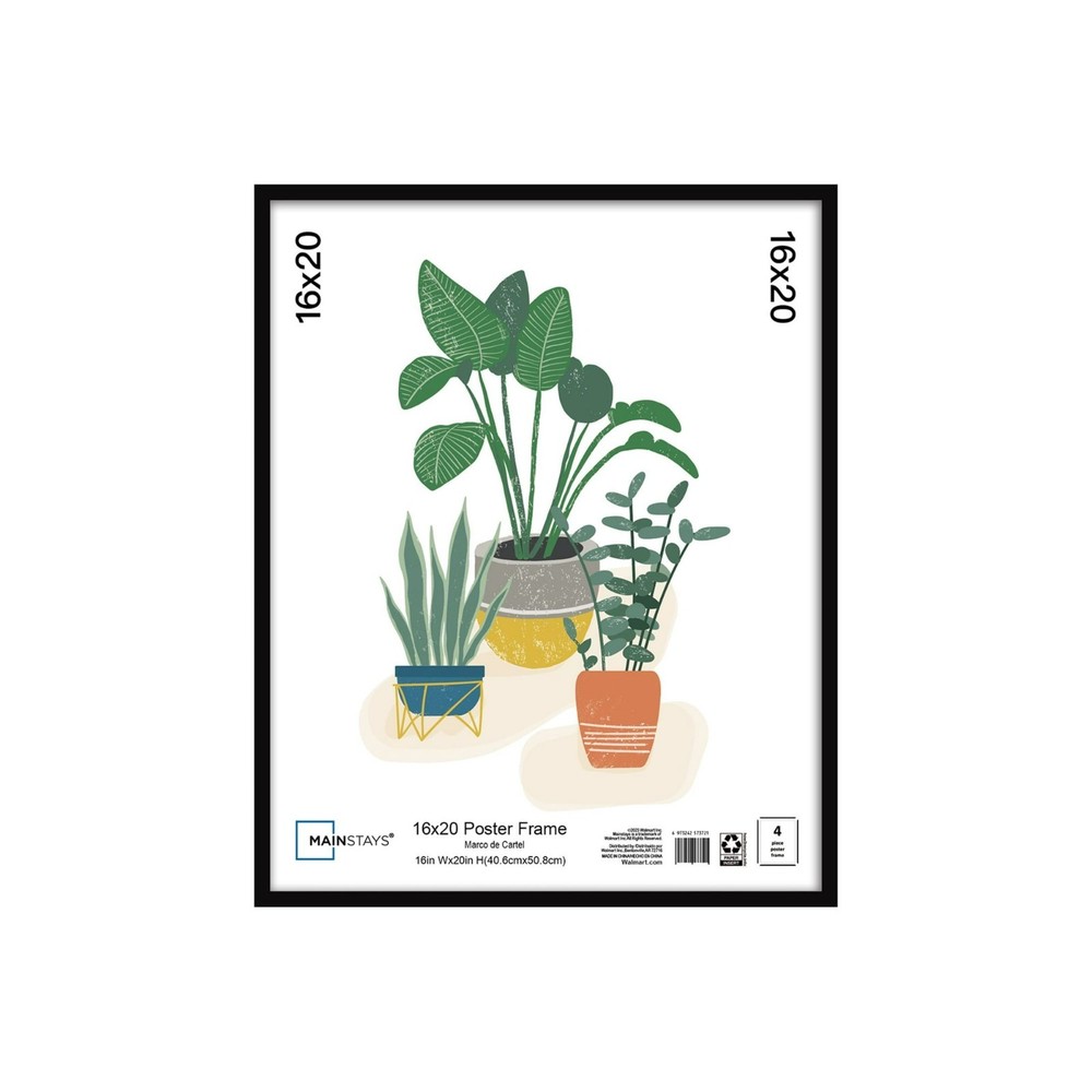 16x20 Basic Black Poster Frame