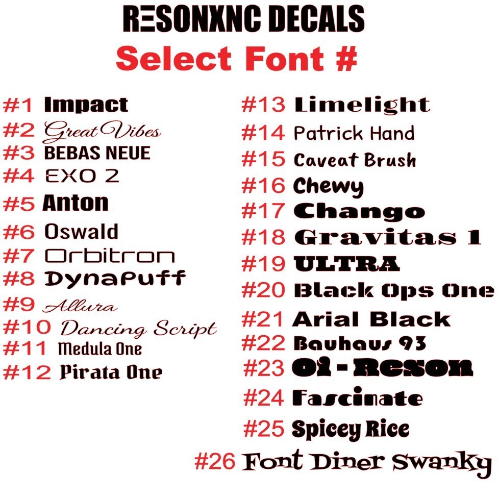 Custom Vinyl Decals gallery