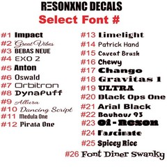Custom Vinyl Decals
