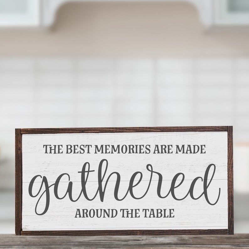 Kitchen Wall Decor - Rustic Handmade Vintage Wooden Sign 13.5" X 27.5" USA MADE gallery