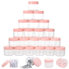 Btyms 100 Count 20G Sample Containers Lidsrefillable Cosmetic Containers Small