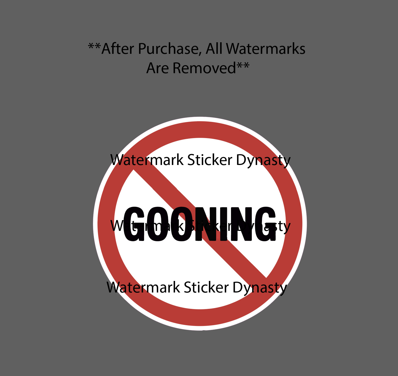 No Gooning Sticker Waterproof Decal Anti Goon Funny Humor Gift NEW gallery