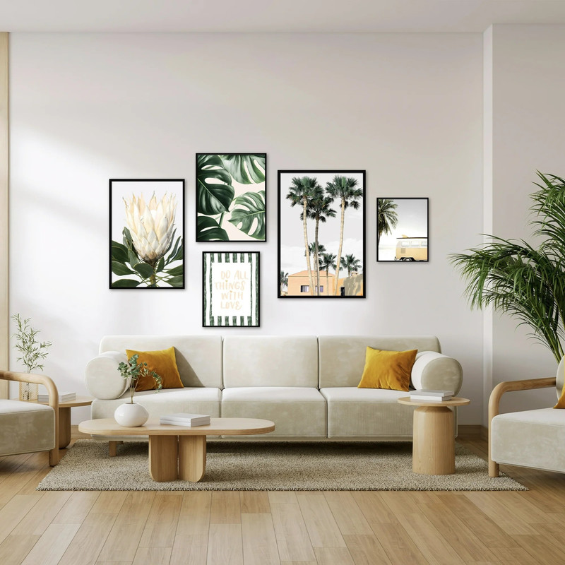 Basic Black Poster Frame - 24x36 Size, Plastic Build, Ideal for Art/Photos gallery