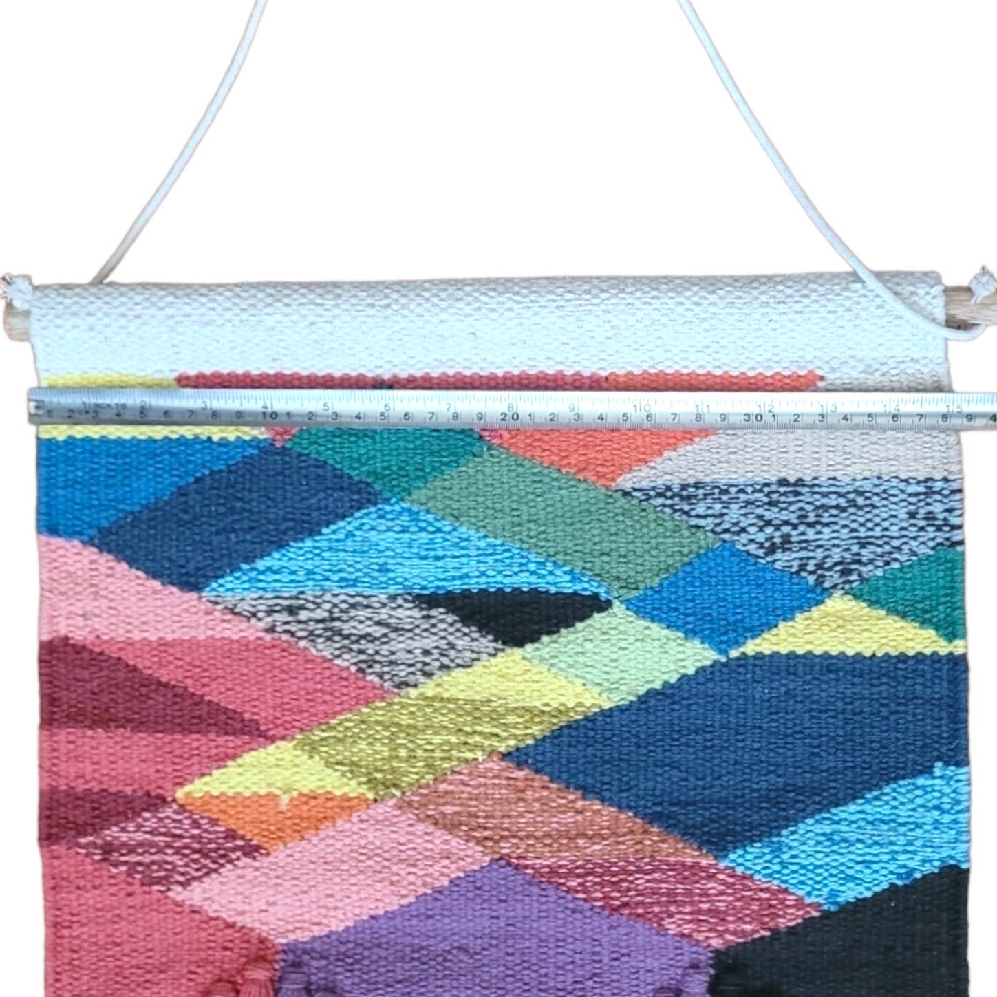 Patchwork Wall Hanging Woven Tapestry Bohemian Colorful Weave Boho Art gallery