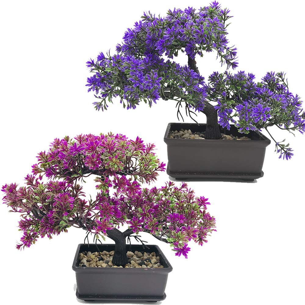 Fycooler Artificial Bonsai Tree-Fake Plant in Pot Artificial PlantsFaux Bonsa... gallery