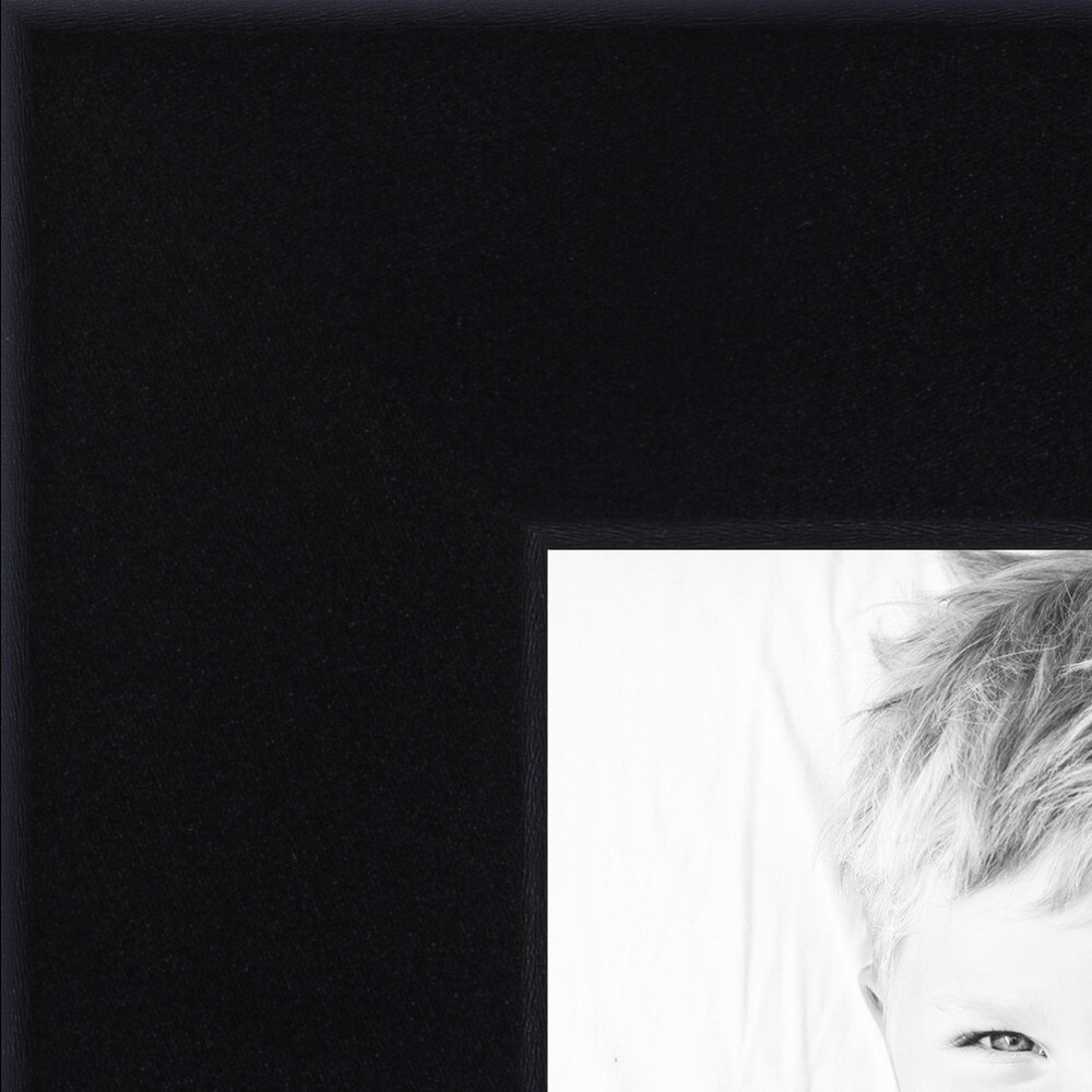 ArtToFrames .75" Custom Poster Frame Short Satin Black Wood 1416 Large gallery