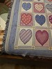 Heart Pattern Polyester Throw 62" X 50" Unbranded gallery