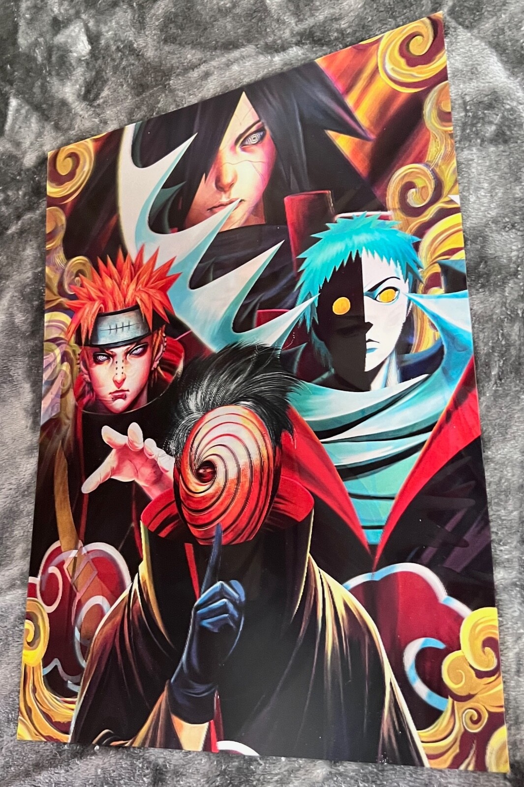 Naruto-Akatsuki 3D Poster 3D Lenticular Flip Effect,3 Images In One gallery
