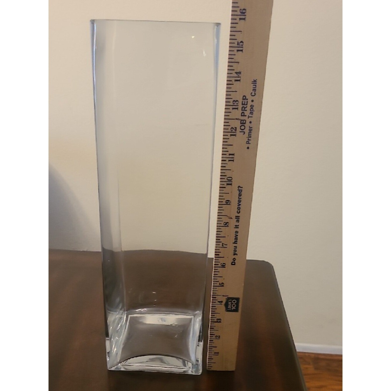 Clear 15.5" Glass Rectangular Vase - Home Accents gallery