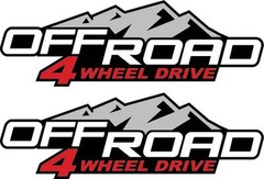 2004-2012 4×4 Decals Stickers for Chevy Colorado Xtreme GMC Canyon 4WD Bedside