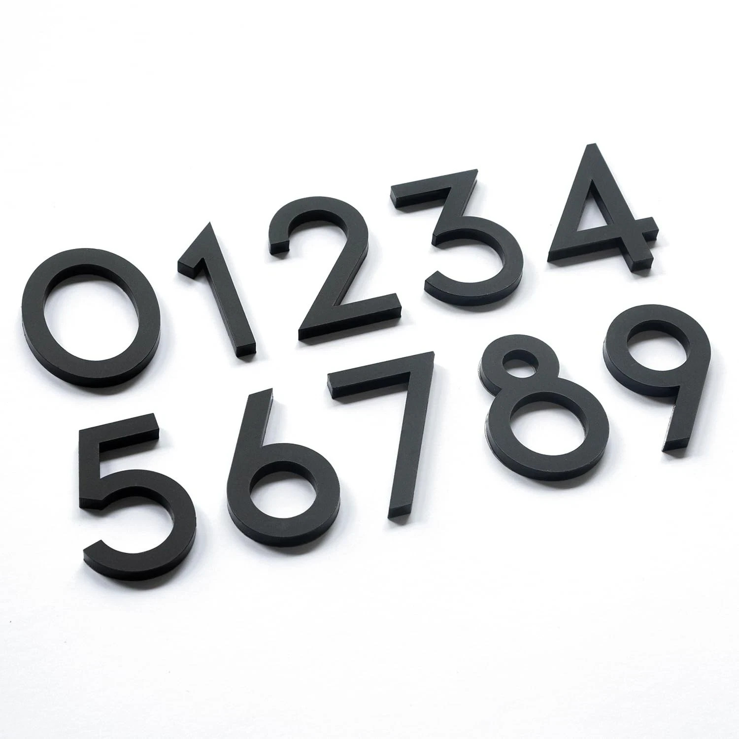 2 Inch Self-adhesive Mailbox Numbers, Modern 2 Inch, 0 to 9, a Set, Black gallery
