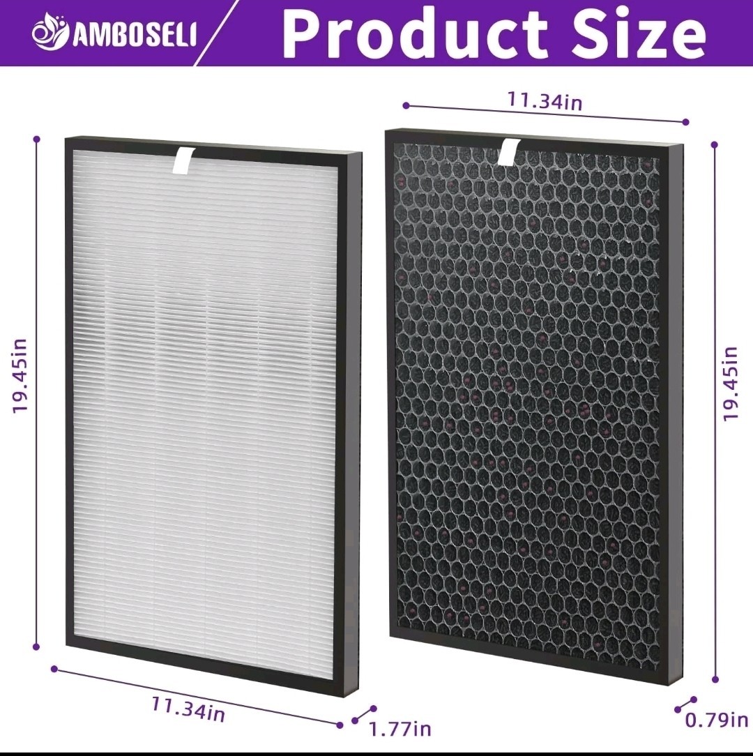 2+2 Pack- 5000 Replacement Filters Compatible with 5000 Air Clean Purifier, gallery