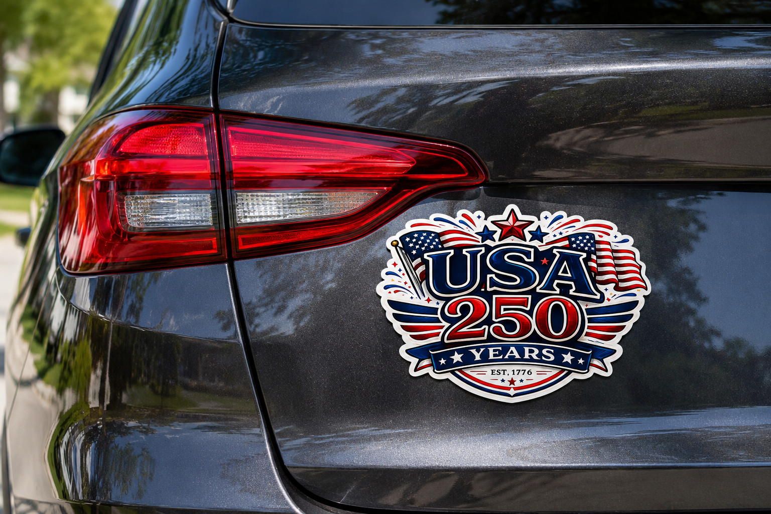 3 Pack - USA 250 Years Patriotic Vinyl Sticker – America Anniversary Decal gallery