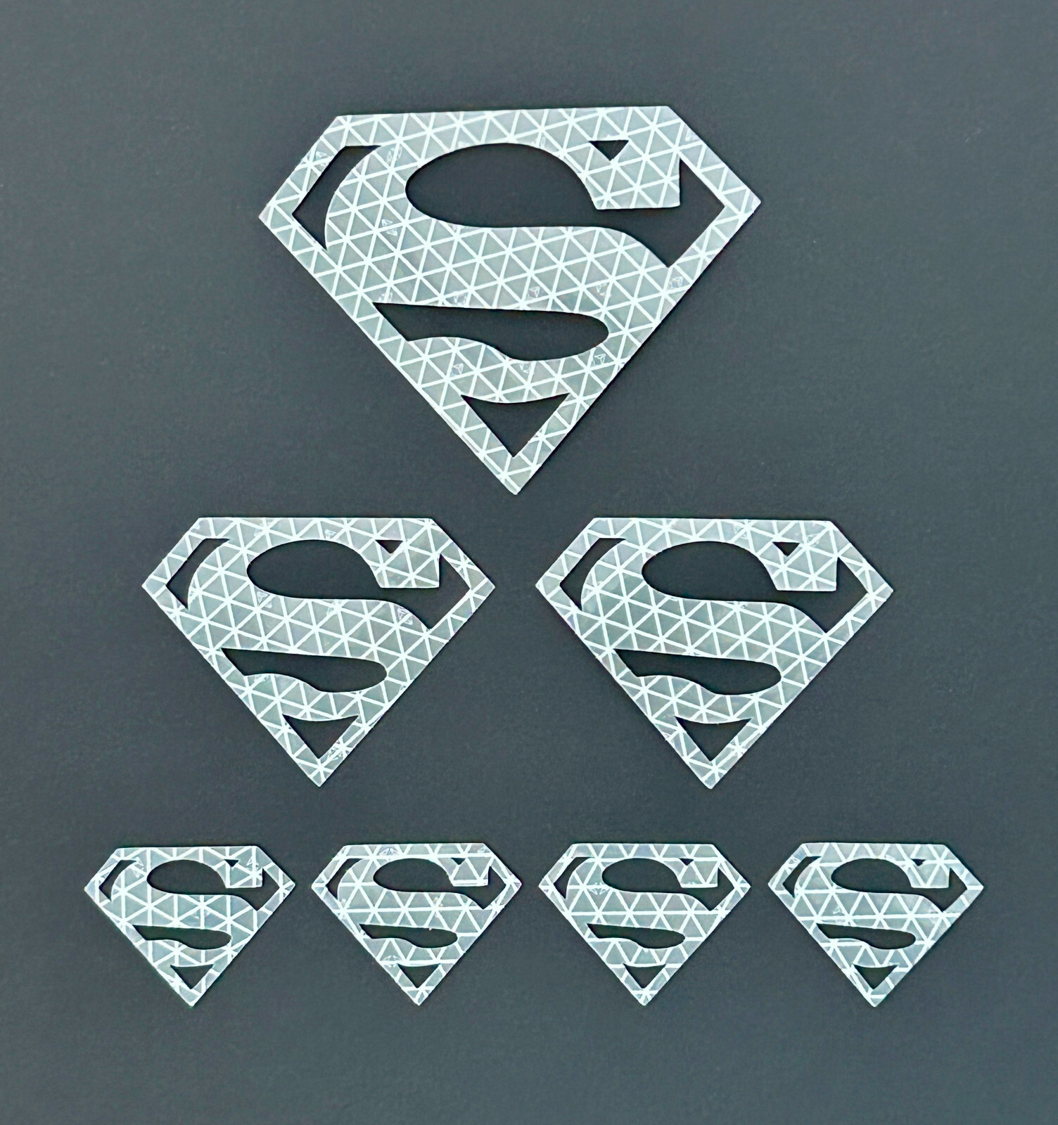 Superman Logo Reflective Stickers Reflector Decals For Bikes Helmets Mailbox gallery